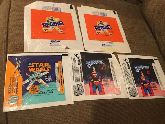 Vintage Star wars, Superman and reggie Wax Packs: Vintage Star wars, Superman and reggie Wax Packs