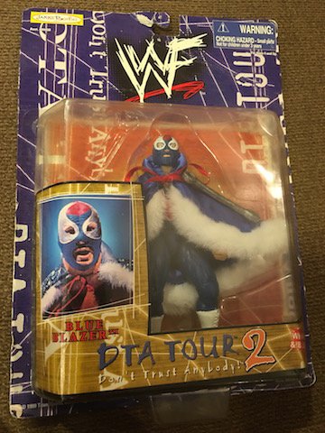 WWF DTA Tour 2 Blue Blazer Action Figure in Org Package: WWF DTA Tour 2 Blue Blazer Action Figure in Org Package