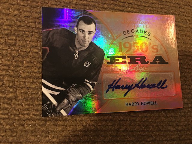 Harry Howell - NEW YORK - 2015 LEAF SIGNATURE SERIES -: Harry Howell - NEW YORK - 2015 LEAF SIGNATURE SERIES - 1950's DECADES Auto