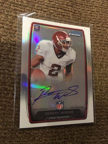 Robert Woods 2013 Bowman chrome Auto RC (1 of 2)