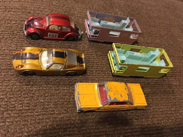Lot of 5 Lesney Die Cast cars: Lot of 5 Lesney Die Cast cars