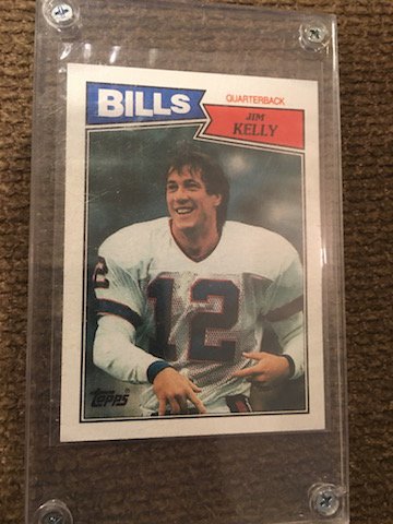 1987 Topps Football Rookie Card RC # 362 Jim Kelly: 1987 Topps Football Rookie Card RC # 362 Jim Kelly