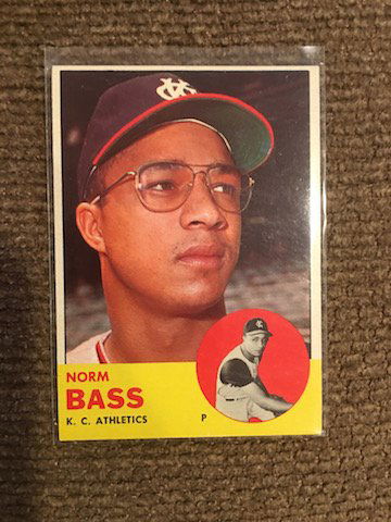Norm Bass 1963 Topps Hi Number #461 Nice Shape (1 of 2)