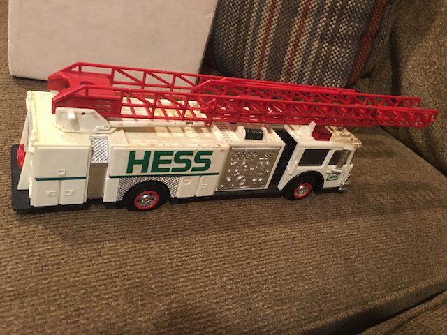 1989 Hess Toy Fire Truck: 1989 Hess Toy Fire Truck In decent Used Condition Battery Compartment Clean