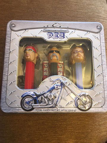 ORANGE COUNTY CHOPPERS PEZ SET IN TIN NEW (1 of 2)