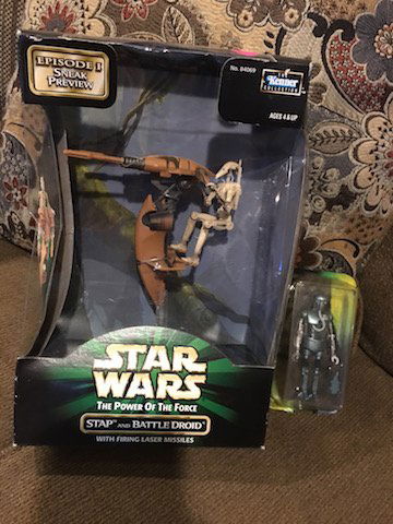 Star wars The Power of The Force Stap and Battle Droid (1 of 3)