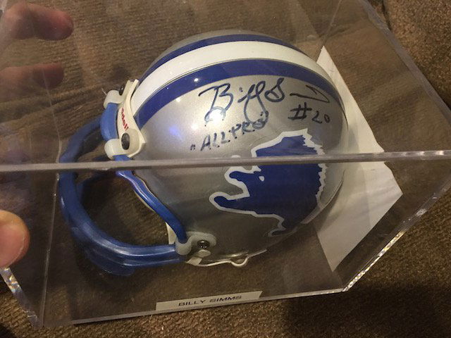 BILLY SIMS #20 All Pro Inscribed AUTO AUTOGRAPH SIGNED (1 of 4)