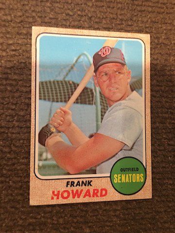 1968 TOPPS #320 FRANK HOWARD WASHINGTON SENATORS (1 of 2)