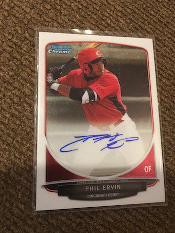 Phil Ervin 2013 Bowman Chrome Draft Auto Autograph (1 of 2)