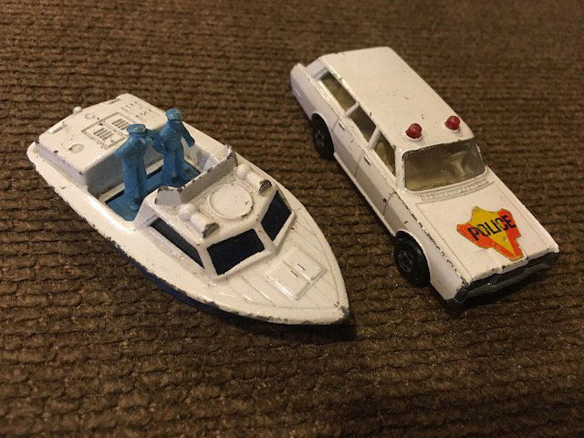 VINTAGE LESNEY MATCHBOX # 55 MERCURY POLICE CAR (1 of 2)