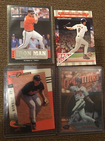 Cal Ropken Jr 4 Card Lot 1997 Finest Competitors 2007 (1 of 3)