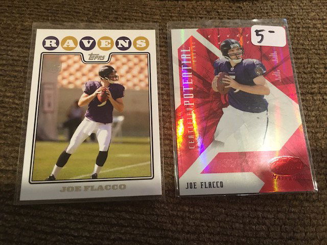 Joe Flacco 2008 RC Lot Topps and Certified Potential (1 of 2)