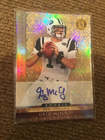Greg McElroy 186 2011 Panini Gold Standard Rookie RC (1 of 2)
