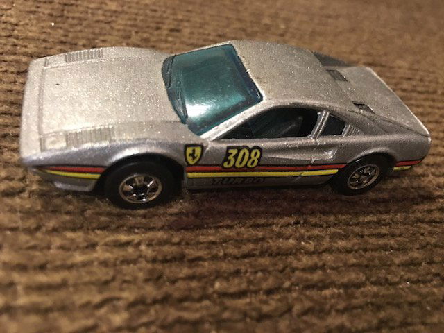 HOT WHEELS 1977 VINTAGE FERRARI RACEBAIT 308 SILVER (1 of 6)