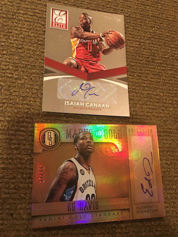 2012-13 Gold Standard Ed Davis Grizzlies Marks of Gold (1 of 2)