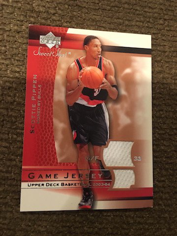 2003-04 Sweet Shot - SCOTTIE PIPPEN - Game Used Jersey (1 of 2)