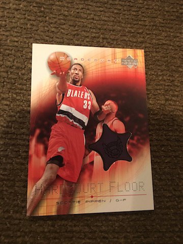 Scottie Pippen 2003-04 Hardcourt Floor Piece of the (1 of 2)