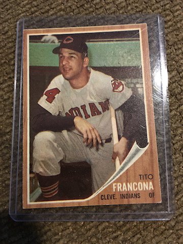 1962 Topps Tito Francona #97: 1962 Topps Tito Francona #97