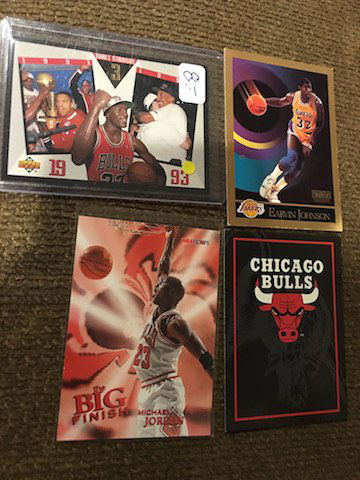 Michael Jordan 1996 Skybox The Big Finish Card #176 and (1 of 4)