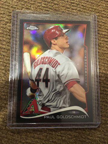 PAUL GOLDSCHMIDT 2014 TOPPS CHROME BLACK /100 ARIZONA (1 of 2)