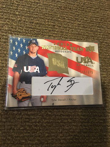 TYLER STOVALL 2008 USA Baseball Junior National Team (1 of 2)