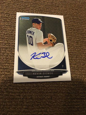 Kevin Ziomek 2013 Bowman Chrome RC AUTO #BCA-KZ Detroit (1 of 2)