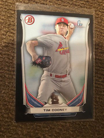 2014 Bowman Prospects Tim Cooney Black SP #â€™d to 99 (1 of 2)
