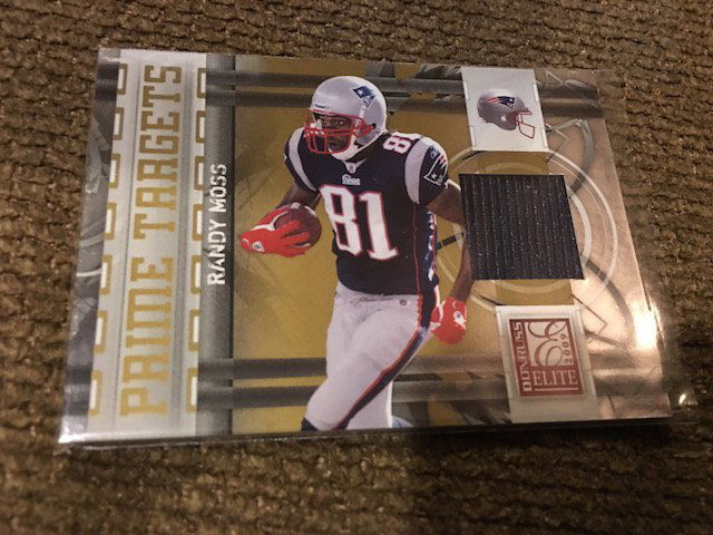 2009 RANDY MOSS DONRUSS ELITE PRIME TARGETS #24 JERSEY (1 of 2)