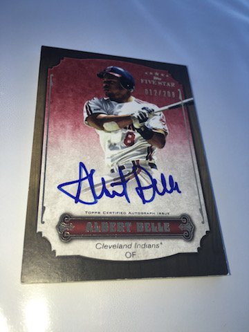 Albert Belle 2012 Topps Five Star Auto # to 208 (1 of 2)