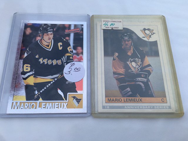 Mario Lemieux 1996 Bowman and 20th Anniversary Insert (1 of 2)