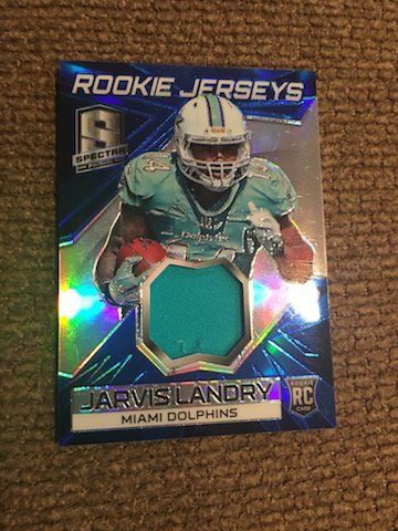 Jarvis Landry 2014 Spectra Prizm Blue Patch /49 (1 of 2)