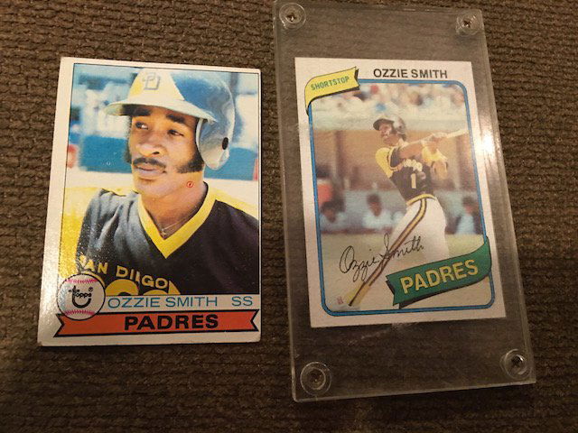 1979 Topps Ozzie Smith #116 Rookie RC HOF and 1980 (1 of 2)
