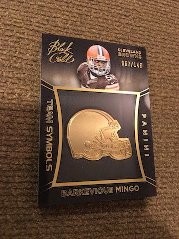 Barkevious Mingo 2014 Black Gold /149 Team Symbols (1 of 2)