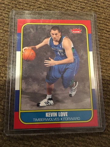 2008-09 2009 Fleer 1986-87 Rookies Kevin Love (1 of 2)