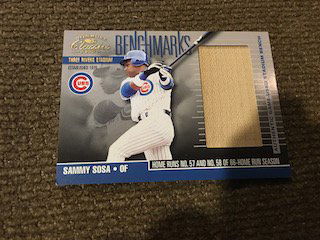 Sammy Sosa 2001 Donruss Classics Game Used Stadium (1 of 2)