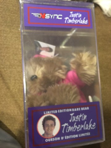 NSYNC Justin Timberlake Teddy Bear Limited Edition # (1 of 2)