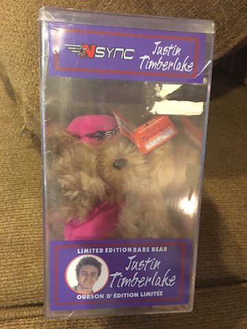 Justin Timberlake Nsync Limited Edition Rare Bear (1 of 1)