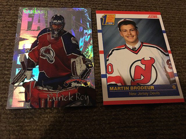 Martin Brodeur 1991 Score #439 RC and Patrick Roy #FT1 (1 of 2)