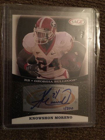 knowshon moreno sage Auto #â€™d 1/200 (1 of 2)