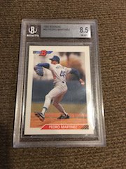 1992 Bowman # 82 PEDRO MARTINEZ Rookie Dodgers BGS 8.5: 1992 Bowman # 82 PEDRO MARTINEZ Rookie Dodgers BGS 8.5