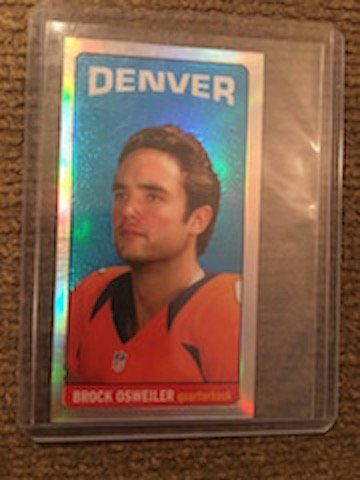 2012 Topps Tall Boy Brock Osweiler SP numbered to 99 (1 of 2)