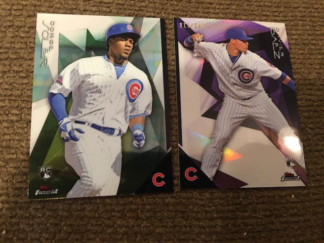2015 Finest #37 Jorge Soler RC and Javier Baez Purple (1 of 4)