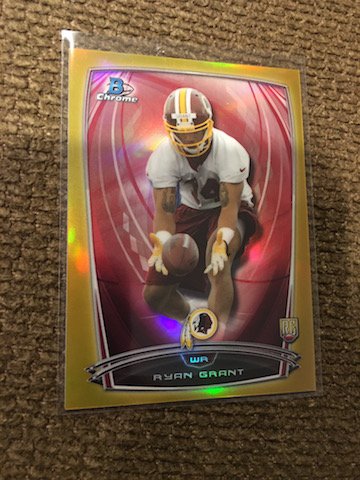 Ryan Grant 2013 Bowman Chrome Gold Refractor SP /50 (1 of 2)