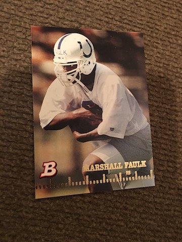 Marshall Faulk 1994 Bowman RC #2: Marshall Faulk 1994 Bowman RC #2