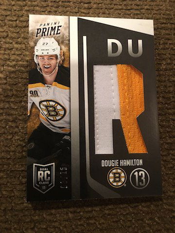 13-14 Panini prime dougie hamilton rookie dual class (1 of 2)