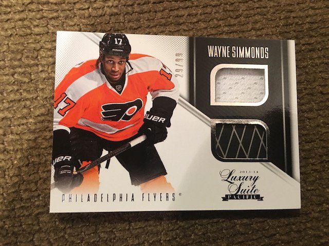 2013-14 Panini Luxury Suite WAYNE SIMMONDS /99 Dual (1 of 2)