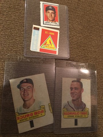 Vintage Baseball Tattooâ€™s Tony Cloninger and Bob: Vintage Baseball Tattooâ€™s Tony Cloninger and Bob Bruce 2 Vintage Baseball Stamps