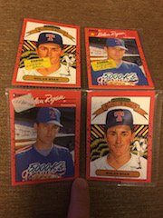 1990 Donruss baseball # 659 Nolan Ryan diamond king: 1990 Donruss baseball # 659 Nolan Ryan diamond king Wrong Back error card lot of 2