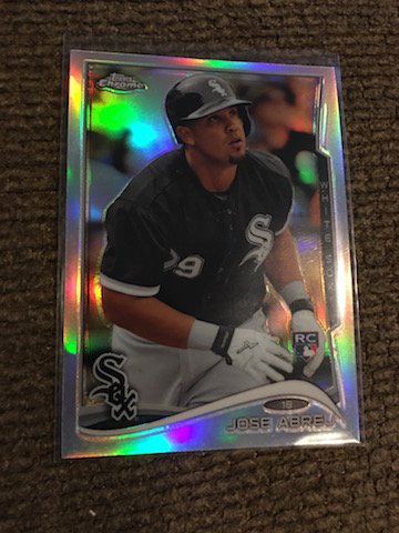 JOSE ABREU MINT WHITE SOX REFRACTOR ROOKIE CARD 199 RC (1 of 2)