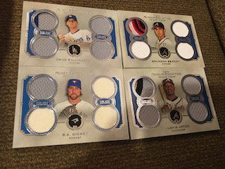 2013 Topps Museum Collection Quad Qualities Lot of 4 RA (1 of 4)